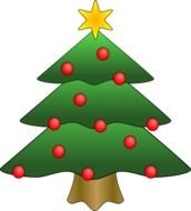 Christmas Tree Outline Clip Art N13