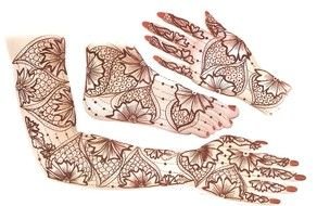 Mehndi Designs drawing