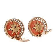 Rose Gold Clip Earrings