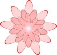 Pink Flowers Clip Art N92