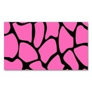 Pink Giraffe Print Bright And Black Pattern