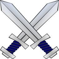 Crossed Swords Clip Art N12
