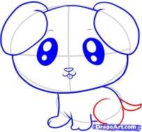 How To Draw A Cute Puppy Step By