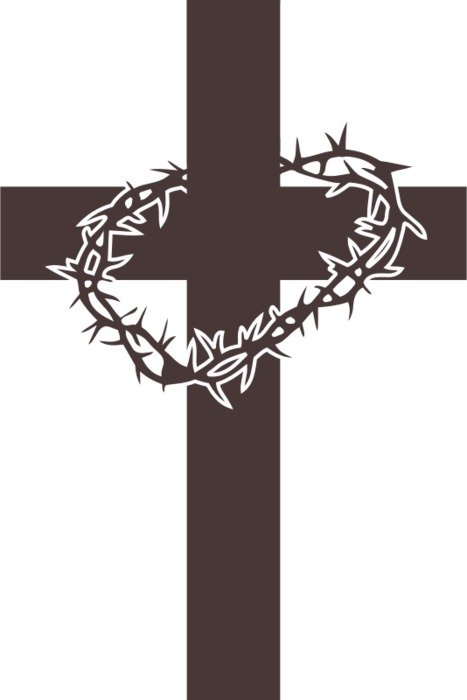 Cross With Thorns Around It drawing free image download