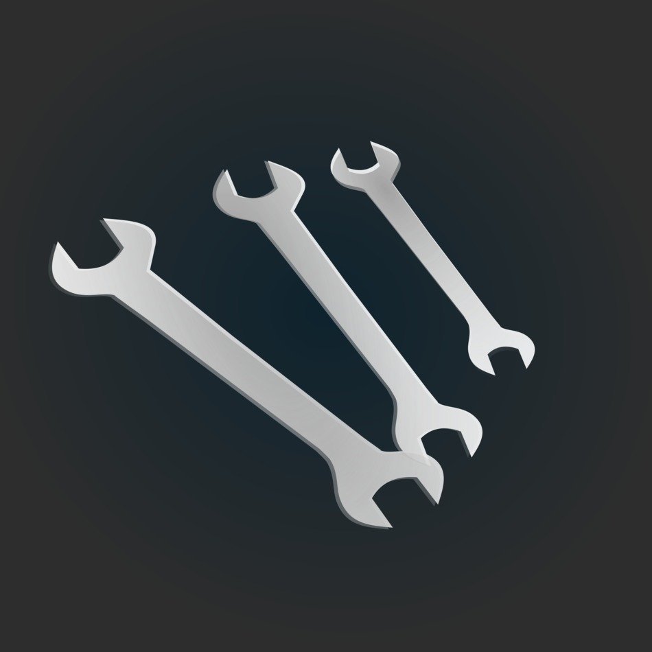 Clip Art Of Spanner Wrench
