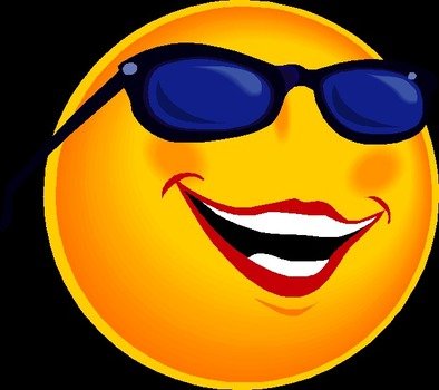 Happy Face With Sunglasses Clip Art N2