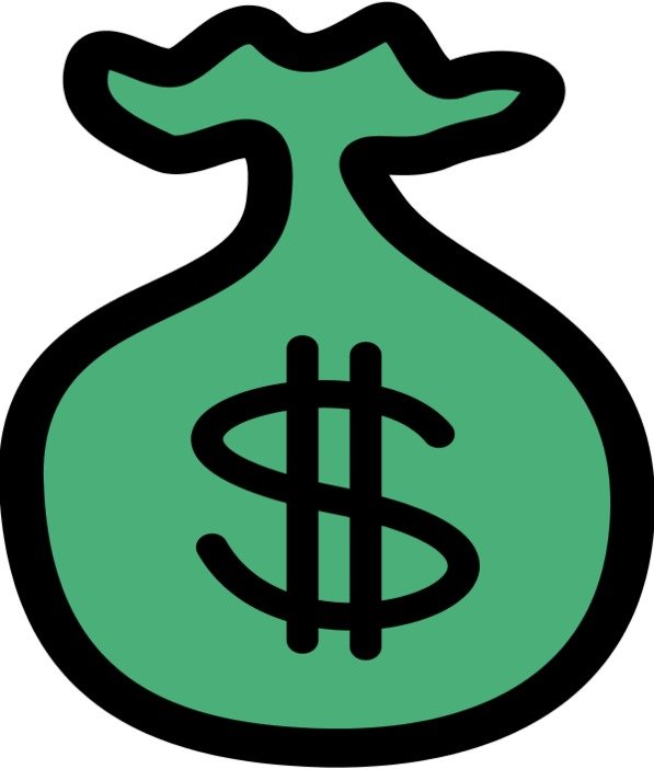 Money Bag Clip Art Black And White N9