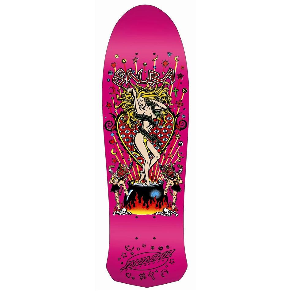 clipart of pink Santa Cruz Skateboards