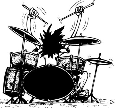 Cartoon Drummer N4