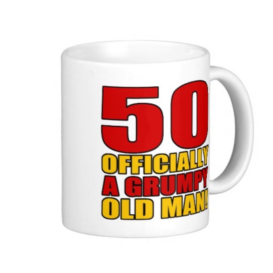Grumpy 50th Birthday Humour Mugs