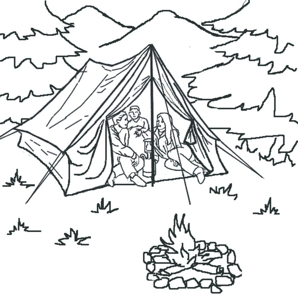 Camping Coloring Pages