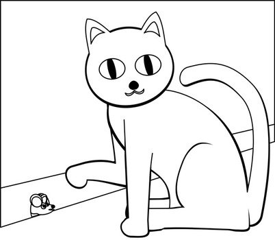 Mouse Clip Art Black And White N14