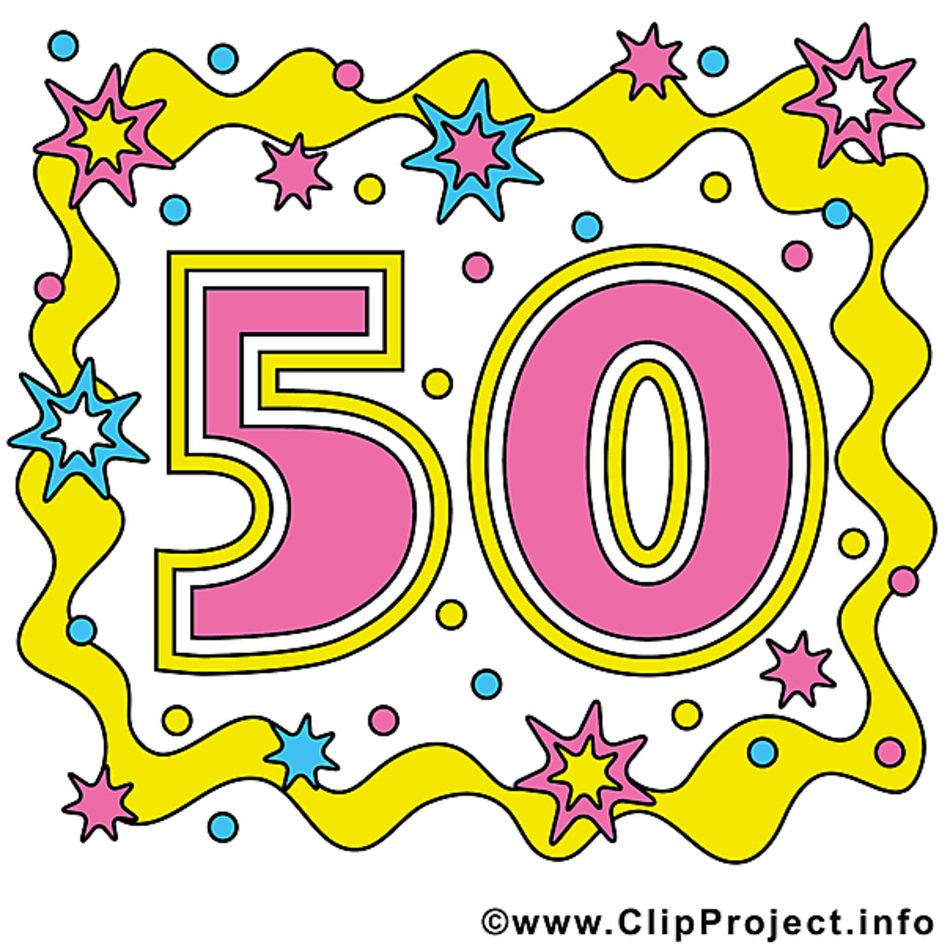 Bildtitel Jubil aumlum 50 Clipart Bilder Kostenlos N2