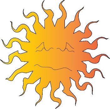 Free Clip Art Hot Sun Picture