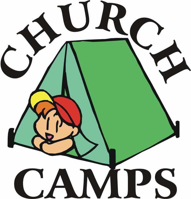 kid in tent, church camps, banner