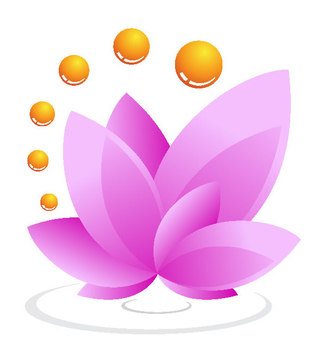 Lotus Flower Logo Clip Art N2