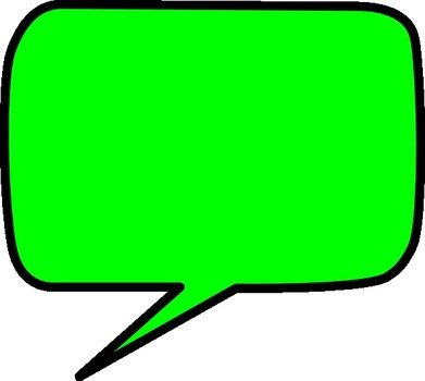 Green Speech Bubble