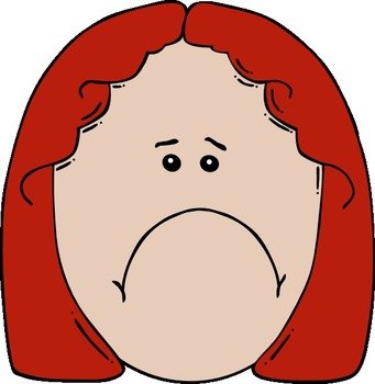 Sad Girl Clip Art N15