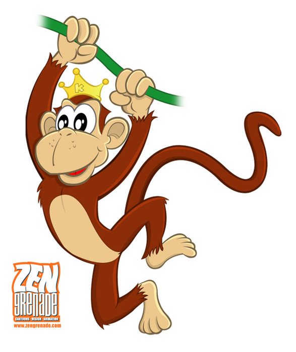 Cute Cartoon Monkeys N23