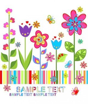 Spring Flower Clip Art Vector