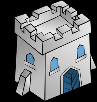 Stone Tower Clip Art N2