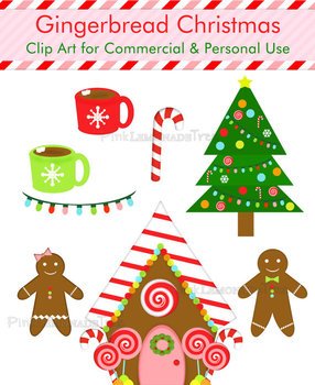 Christmas Gingerbread Man Clip Art N14