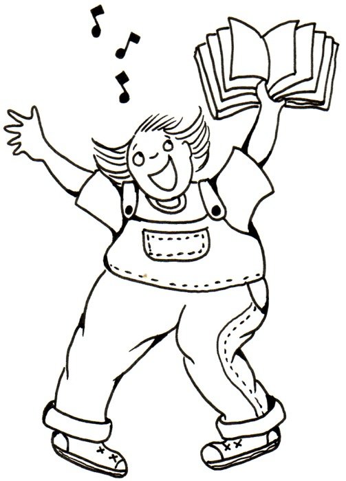 Girl Singing Clip Art N22