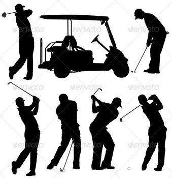 Golf Player Silhouette N3