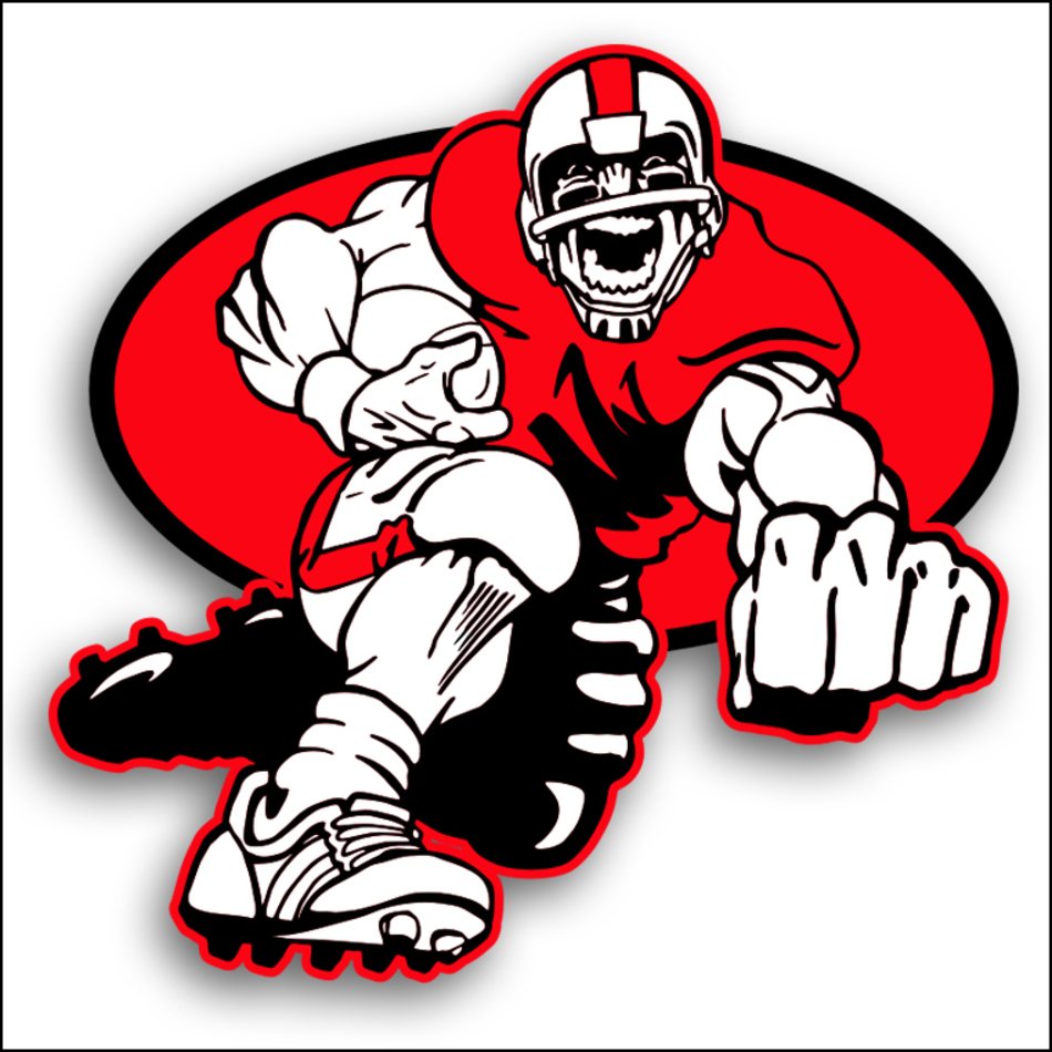Template Football Helmet Clip Art N3