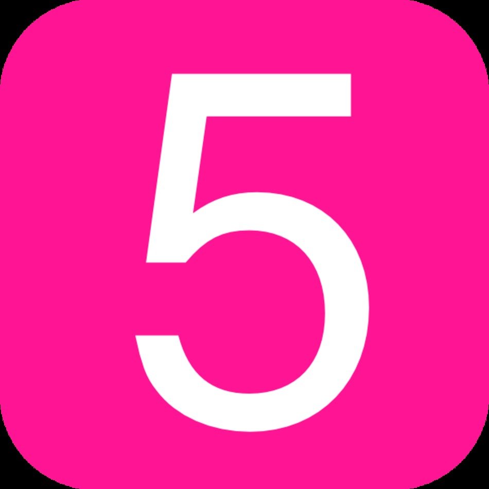 Number 5 Clip Art N50