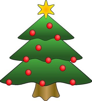 Christmas Tree Outline Clip Art N13