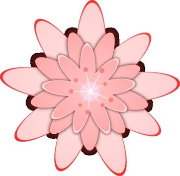 Pink Flowers Clip Art N92
