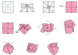 Origami as a graphic image