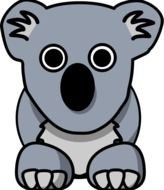 Cartoon Koala Bear drawing