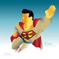 superman flying figure