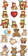 Cartoon Birthday Bear N2