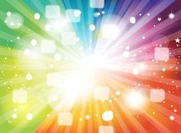 white glare on a colored background