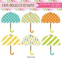 Baby Shower Umbrella Clip Art N14