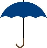 Blue Umbrella Clip Art N10