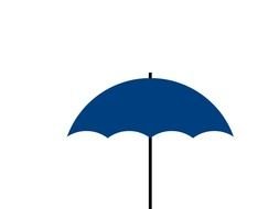 Blue Umbrella Clip Art N12