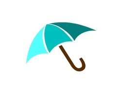 Blue Umbrella Clipart 18743 Svgsvg