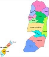 Map of Palestine clipart