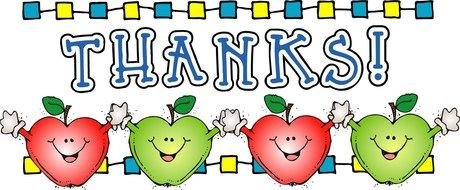 Colorful "Thanks" clipart