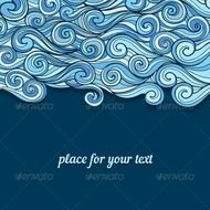 GraphicRiver Blue Waves Invitation Template 7416708