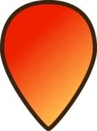 orange drop as a picture for clipart