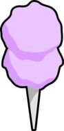 Ä°llustration of purple Cotton Candy