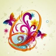 Colorful Abstract Butterfly Art