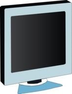 Gray Computer Monitor Clip Art