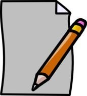 Paper Pencil Clip Art N10