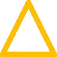 Yellow Triangle Clip Art N3
